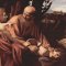 The angel intervenes to stop Isaac's sacrifice, by Caravaggio, 1603