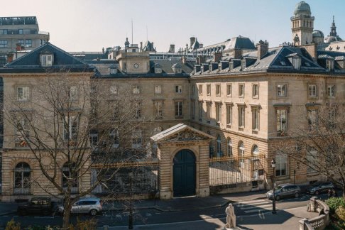 View of the Collège de France facade