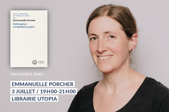 Visual presentation of the meeting organized by the "Utopia" bookshop with Emmanuelle Porcher